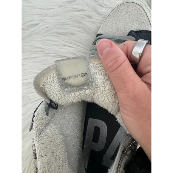 P448 Calf Hair High Top Sneaker Cow Softy 40 - Picture 4 of 7